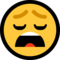 Tired Face emoji on Microsoft